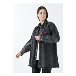 Lee Cooper Gömlek Yaka Düz Kadın Denim Gömlek 231 Lcf 141002 Alıce 2 Denım 5002940331
