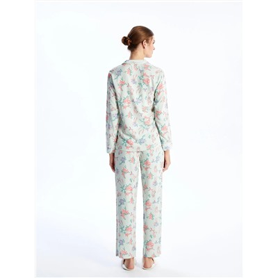LC Waikiki Gömlek Yaka Çiçekli Uzun Kollu Kadın Pijama Takımı, LCW DREAM                                            
                                            Gömlek Yaka Çiçekli Uzun Kollu Kadın Pijama Takımı