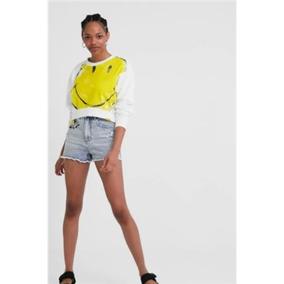 Sudadera crop Smiley®