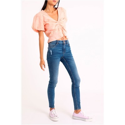 Top bordado Rosa