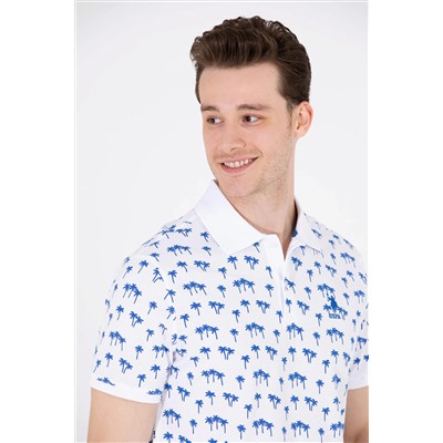 Erkek Saks Polo Yaka Tişört