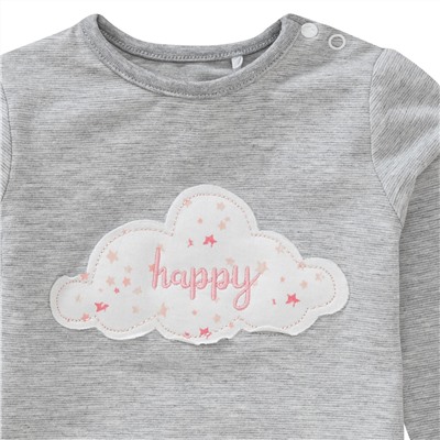 Baby Langarmshirt, Hose und Haarband im Set