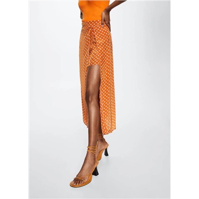 Falda midi lunares -  Mujer | MANGO OUTLET Melilla