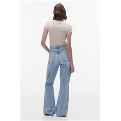 WIDE-LEG RIPPED TRF JEANS