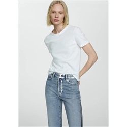 Jeans rectos detalles foil