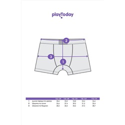 Трусы, 3 шт. PLAYTODAY, 1023309