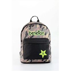 United Colors of Benetton – Kamuflaj Sırt Çantası, Haki 76064