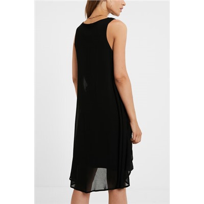 Vestido flecos sin mangas