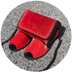 Ab.Zapatos • 3106-8 • Fuego+Pelle CANDELA rojo