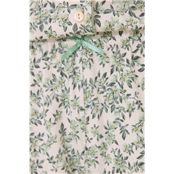Pijama camisero largo 100% algodón flores
