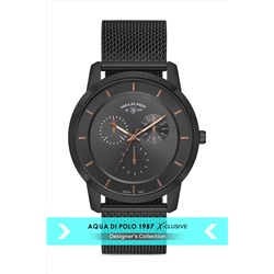 Aqua Di Polo 1987 Erkek Siyah Metal Kol Saati Apwa043502 APWA0435