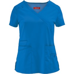 Orange Standard Scrubs Del Mar Mock Wrap Top