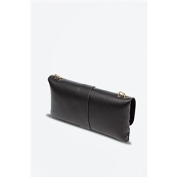 Bandolera de piel Negro y dorado - Firenze Artegiani