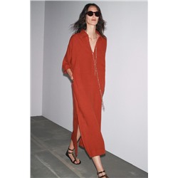 ZW COLLECTION 100% LINEN TUNIC DRESS
