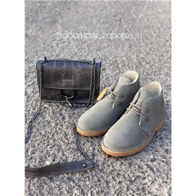 АB.Z. 3612/2 Gris С ДВОЙНЫМИ ШНУРКАМИ+AB.Z · Pelle · 22-06 (430) АКЦИЯ