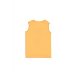 Erkek Çocuk Kavun Kolsuz Bisiklet Yaka Tişört