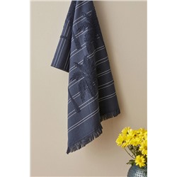 Karaca HomeYoung Denim Palm Yüz Havlusu 50x90 Cm Lacivert