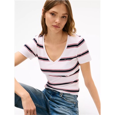 V-Neck Stripe Favorite T-Shirt