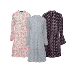 ESMARA® Kleid Damen, mit Volant