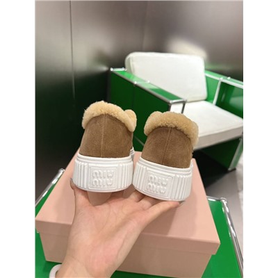 Женские теплые кроссовки на платформе  Mi*u Mi*u