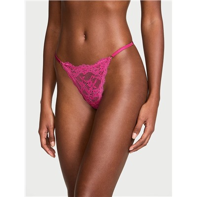 Dream Angels Lace-Trim V-String Panty