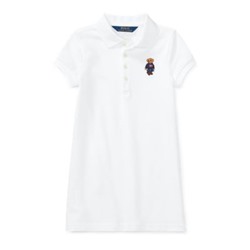 GIRLS 2-6X Polo Bear Mesh Dress