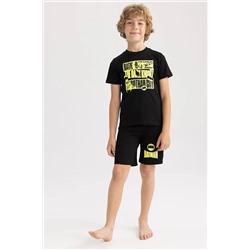 Defacto Erkek Çocuk Batman Lisanslı Kısa Kollu Pijama Takım A3828A823SM