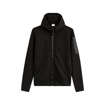 Chaqueta con capucha - Negro