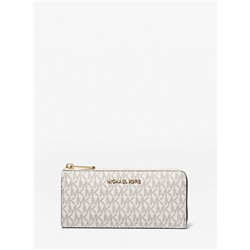 Michael Kors Outlet Billetera Jet Set Travel grande con cremallera y logotipo