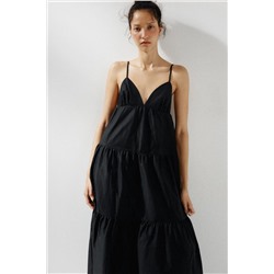 PANELLED MIDI DRESS