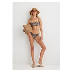Mavi, Leopar Desenli Kahverengi Bikini Altı 1913322-33653