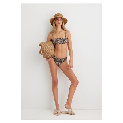 Mavi, Leopar Desenli Kahverengi Bikini Altı 1913322-33653
