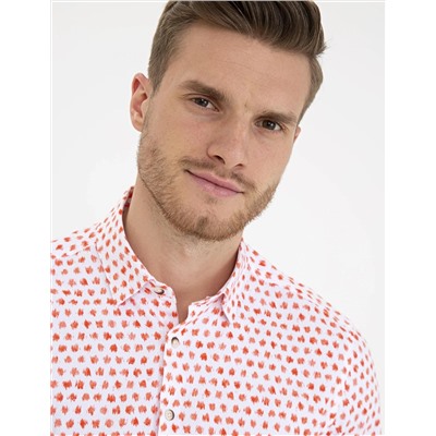 Pembe Slim Fit Uzun Kollu Gömlek