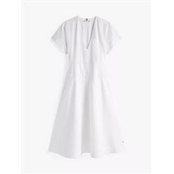 Cotton Poplin Midi Shirtdress