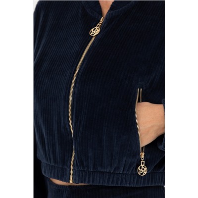 Kadın Lacivert V Yaka Sweatshirt
