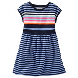 Neon Striped Dress
