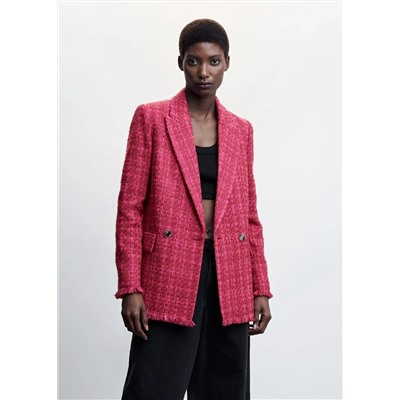Americana tweed botones -  Mujer | MANGO OUTLET Melilla