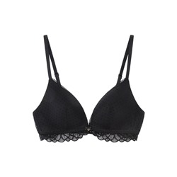LOVELY Sujetador triangular encaje tul negro