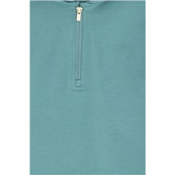 Kız Çocuk Mint Kapüşonlu Sweatshirt