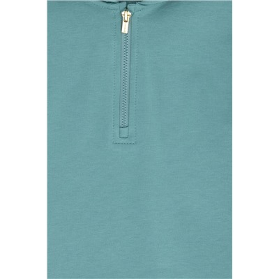 Kız Çocuk Mint Kapüşonlu Sweatshirt