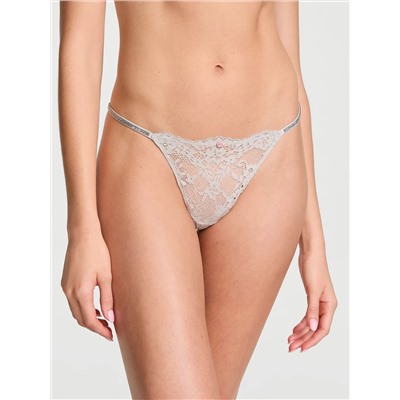 Twinkle Strap Lace V-String Panty