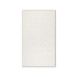 Bluenity Checked Doğal Pamuklu Banyo Kilimi 50x80 Cm - Ekru 101.201.02.173.03.01