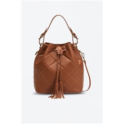 Bolso de piel Angy Camel
