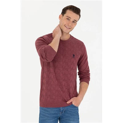 Erkek Bordo Basic Kazak