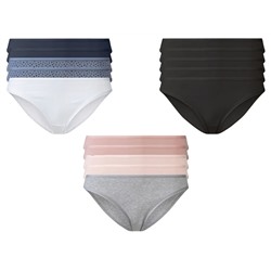 esmara® Damen Minislips, 5 Stück, hoher Baumwollanteil