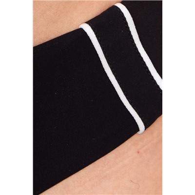 Braguita de biquini estilo shorty Claudia Negro