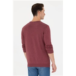 Erkek Bordo Basic Kazak