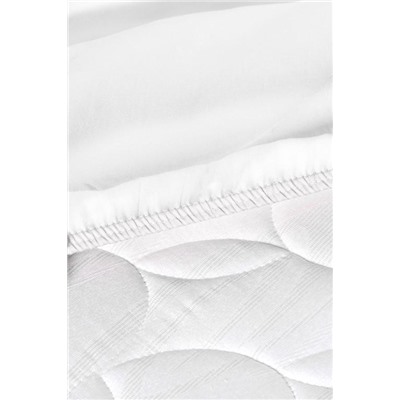 Ciel King Size Plus Lastikli Saten Çarşaf - Beyaz