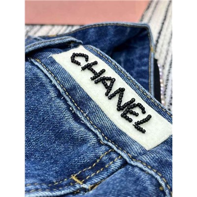 Джинсовые шорты бермуды  Chane*l