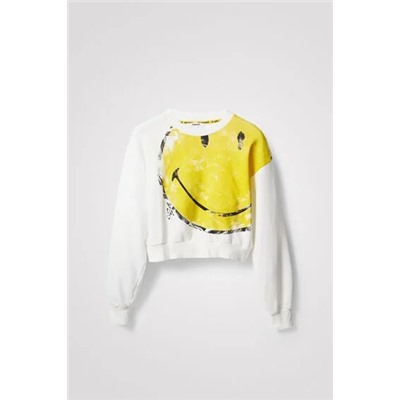 Sudadera crop Smiley®